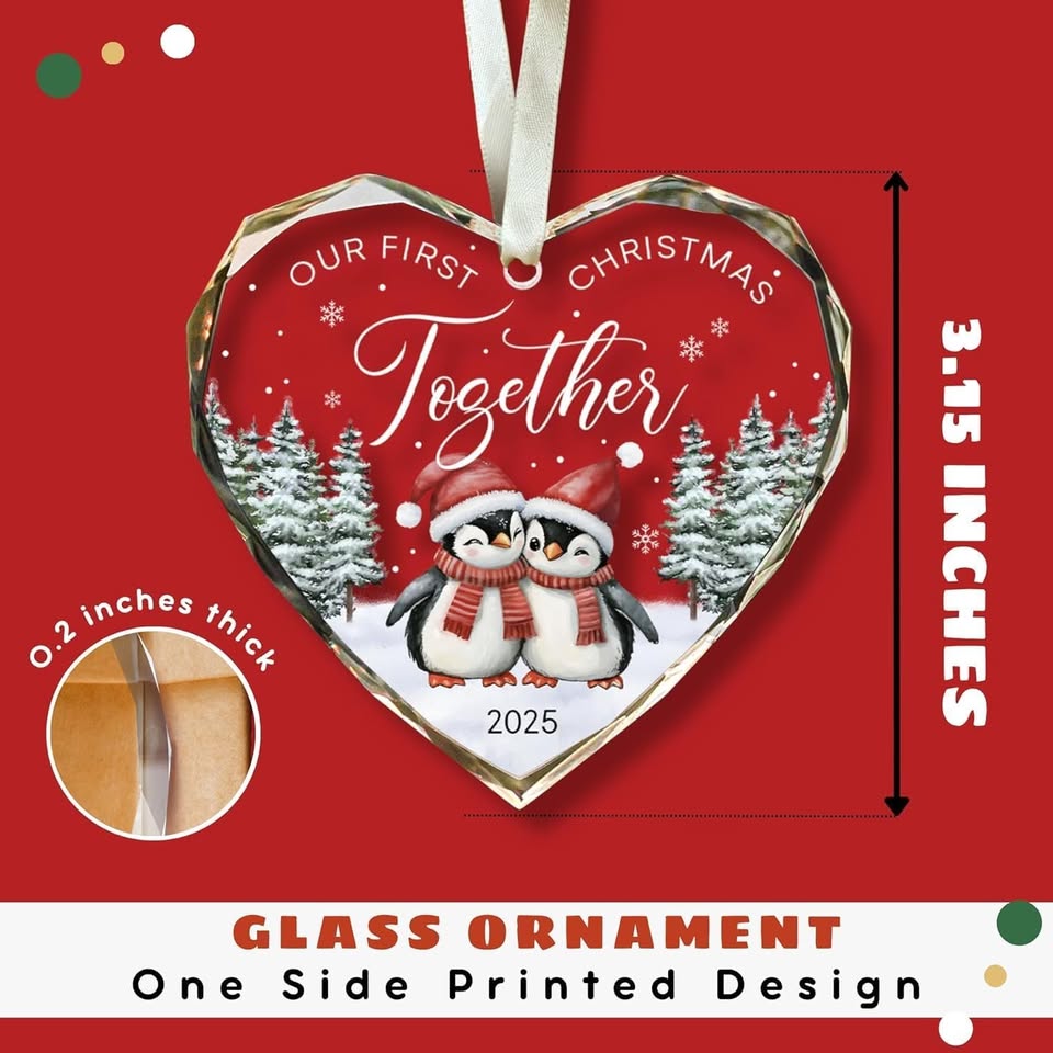 Our First Christmas Together Ornament for Couples 2025