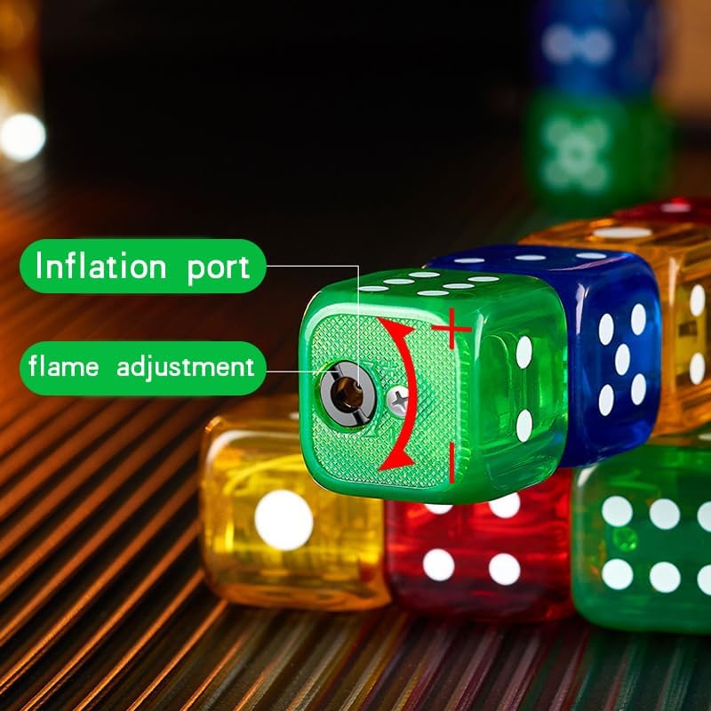 Colorful Dice Torch Butane Lighter