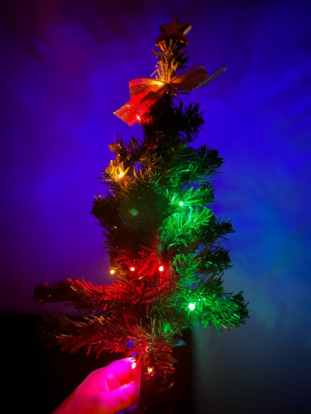 Mini Tabletop Christmas Tree 20" – DIY Xmas Artificial Tree with LED Lights & Ornaments | Home, Office & Party Decoratio