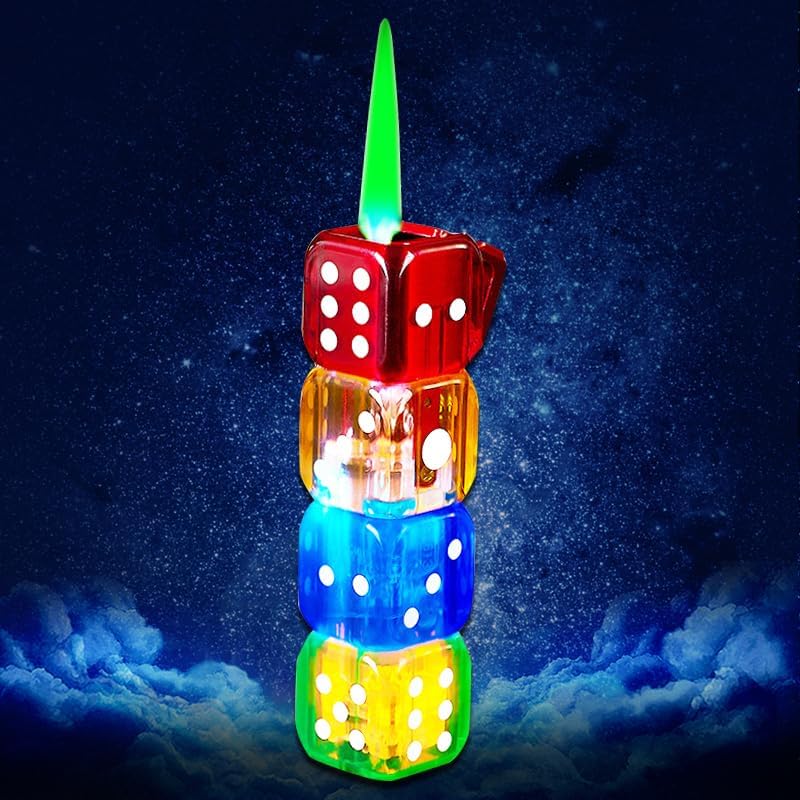 Colorful Dice Torch Butane Lighter