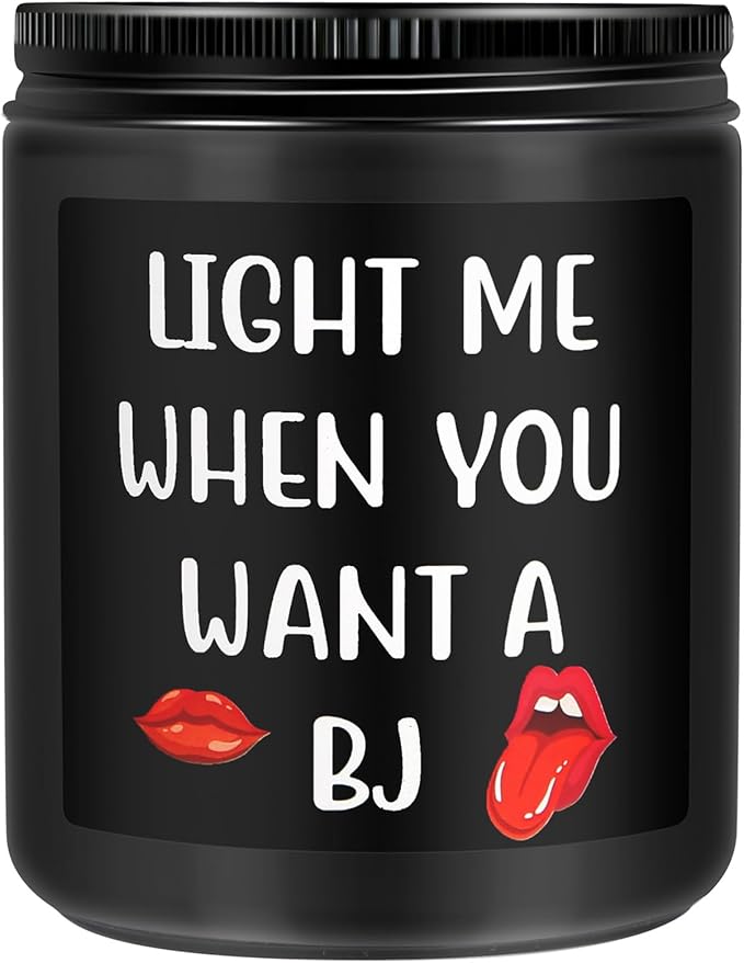 Funny Scented Candle for Him – Sandalwood Valentine’s Gift