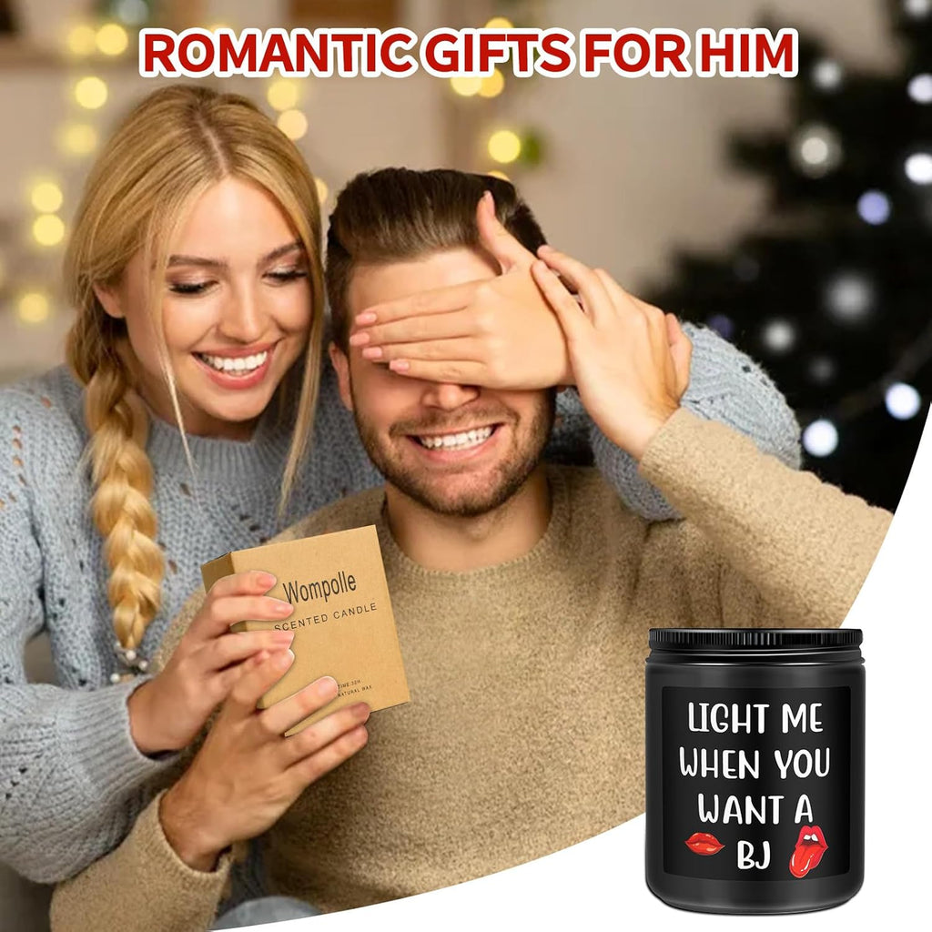 Funny Scented Candle for Him – Sandalwood Valentine’s Gift
