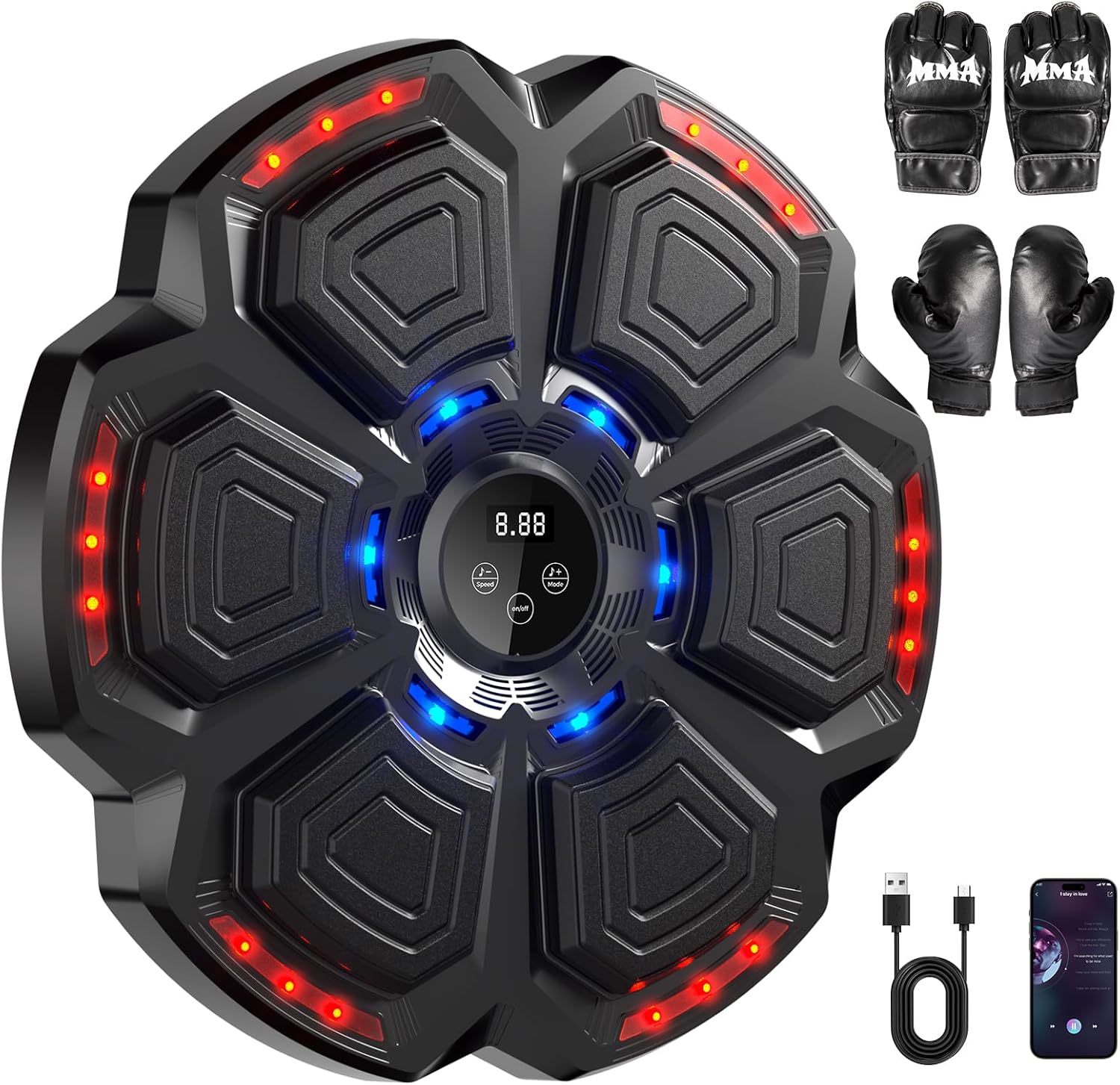 Professional Music Boxing Machine 2026 – Bluetooth Smart Trainer