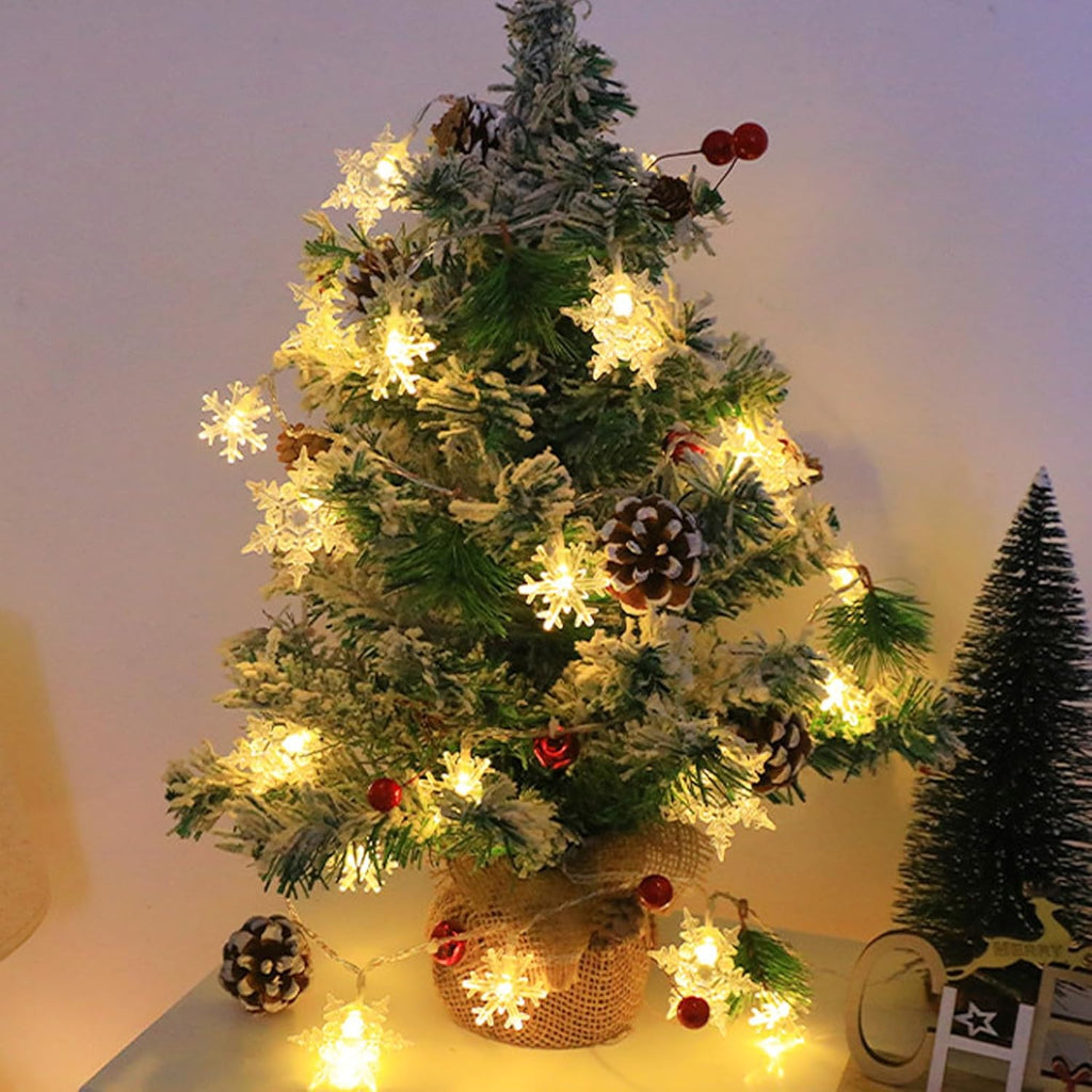 Christmas Decoration Light Pinecone Snowflake String Lights 2M 20-LED