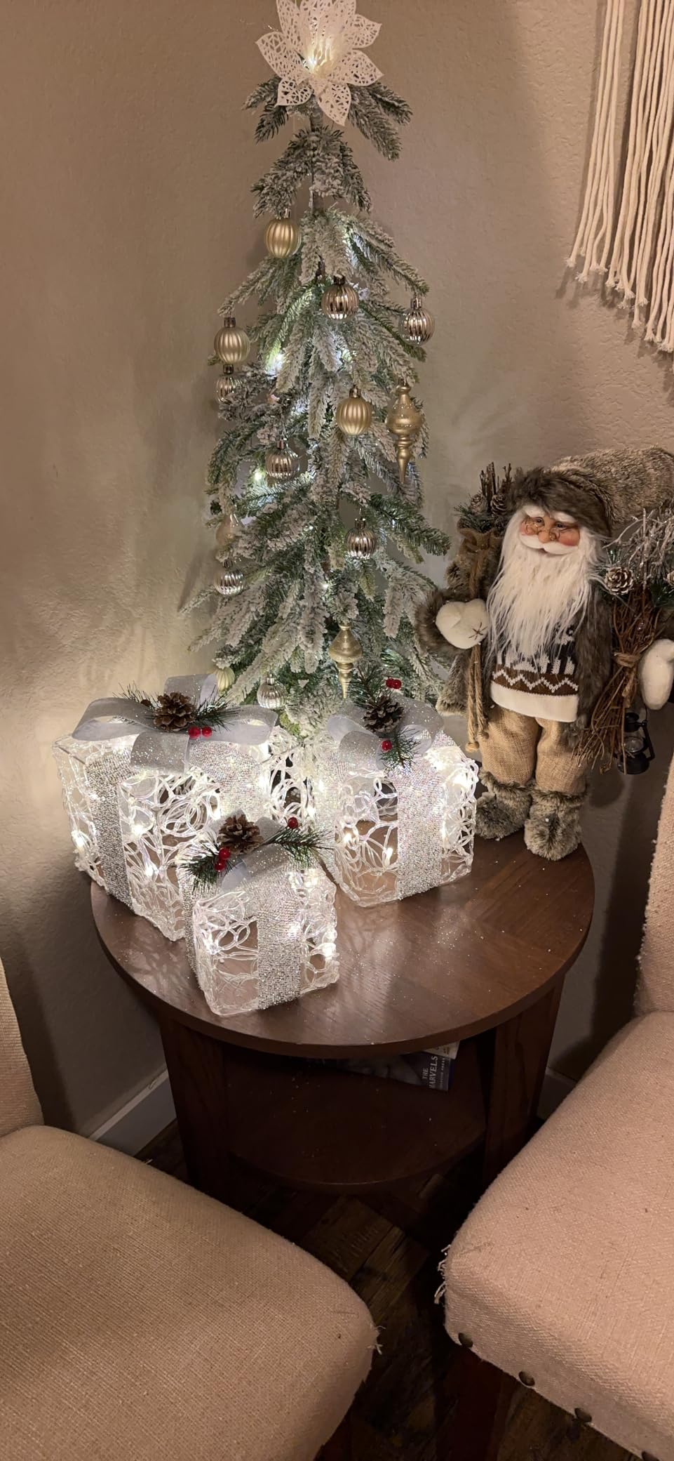 3 set Christmas Lighted Gift Boxes