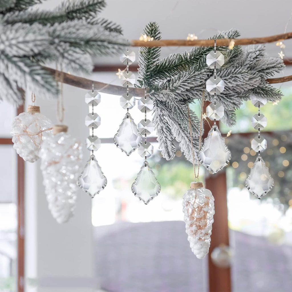 30PCS Maple Leaf Christmas Tree Decorations Ornaments