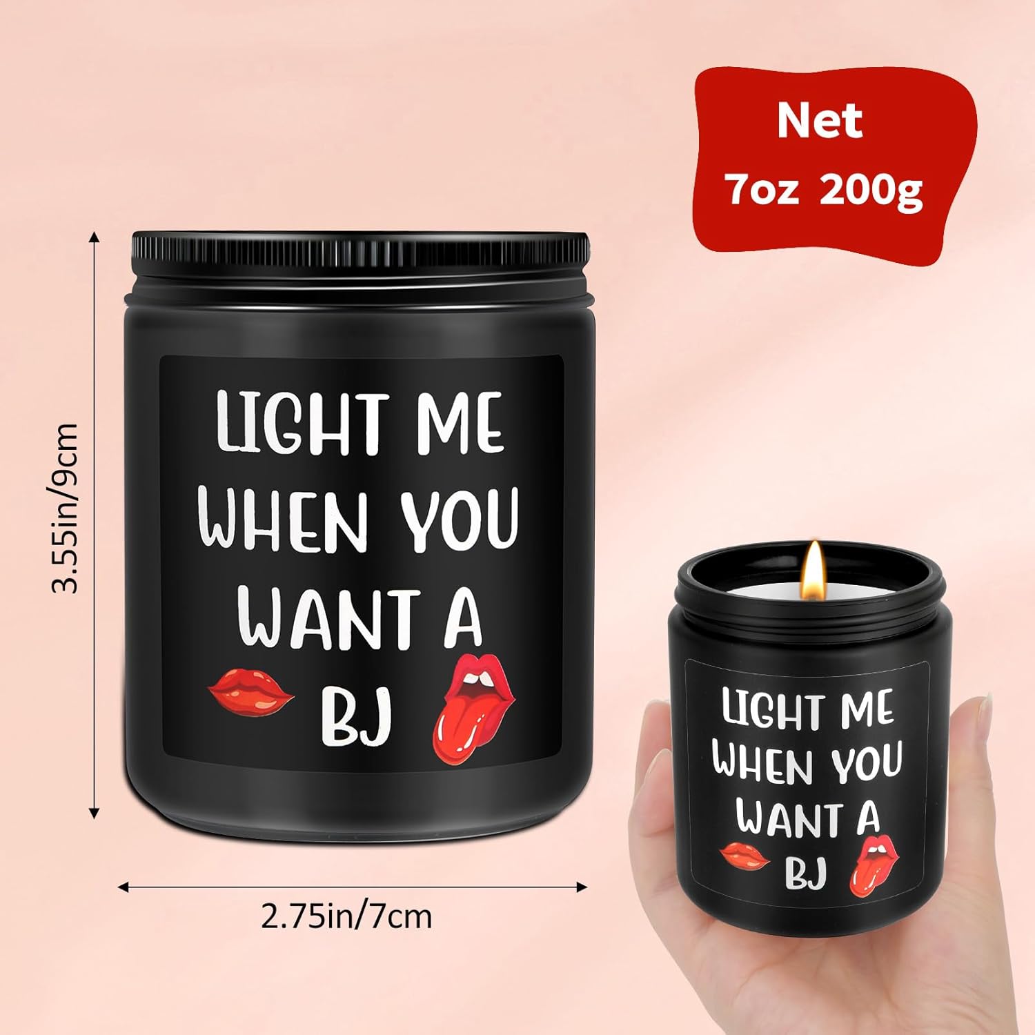 Funny Scented Candle for Him – Sandalwood Valentine’s Gift