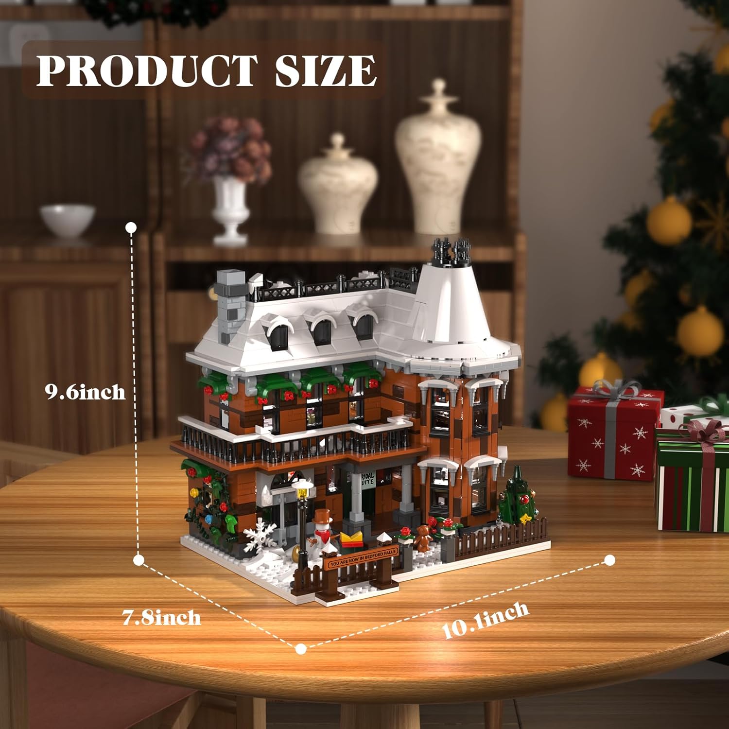 It’s a Wonderful Life Snow House Building Set – 1549PCS with LED Light