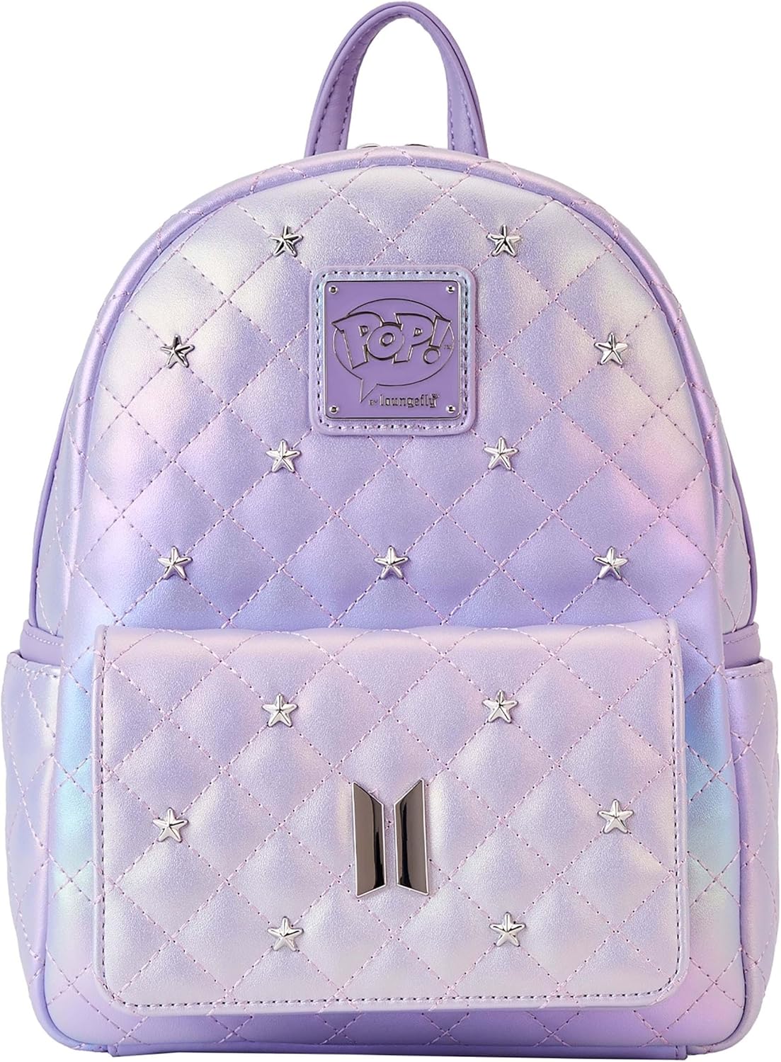 Shine Like ARMY! Loungefly BTS Iridescent Purple Mini Backpack