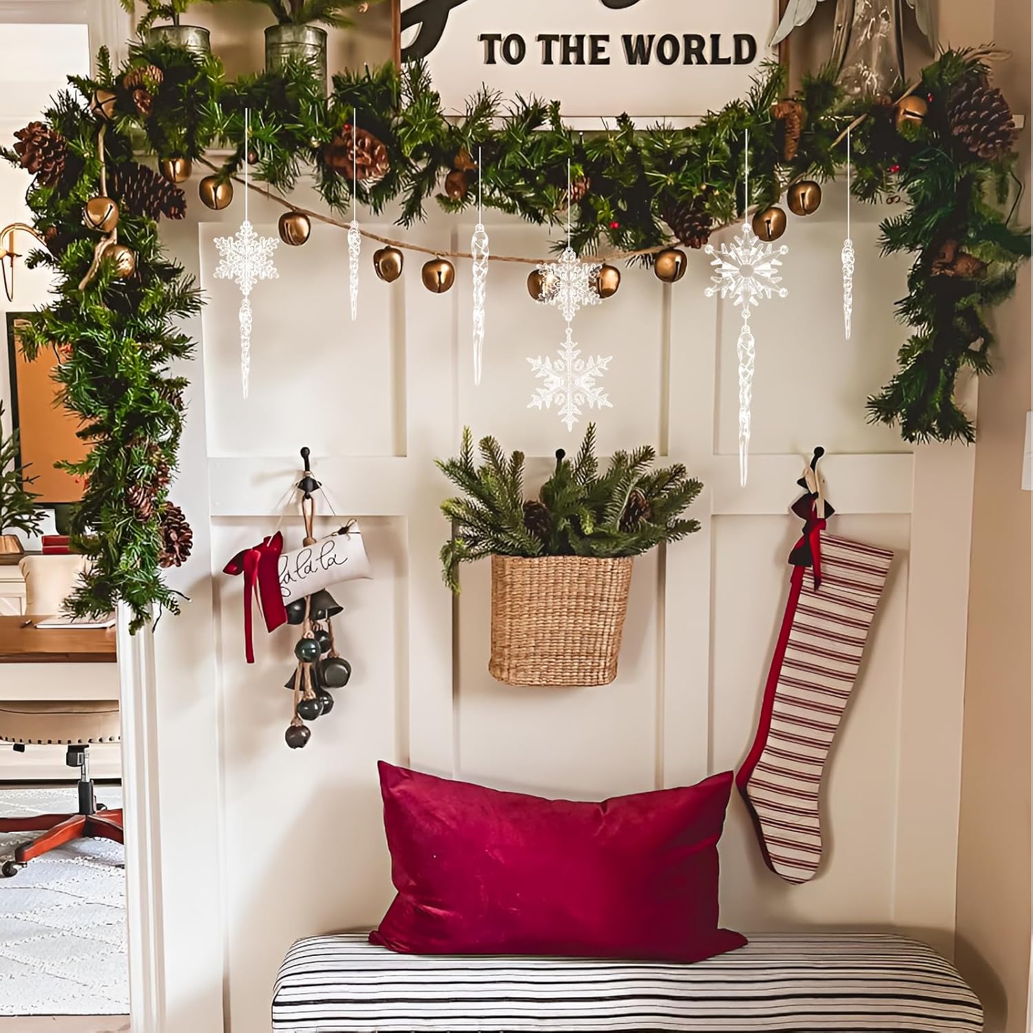 36PCS Crystal Christmas Tree Ornaments