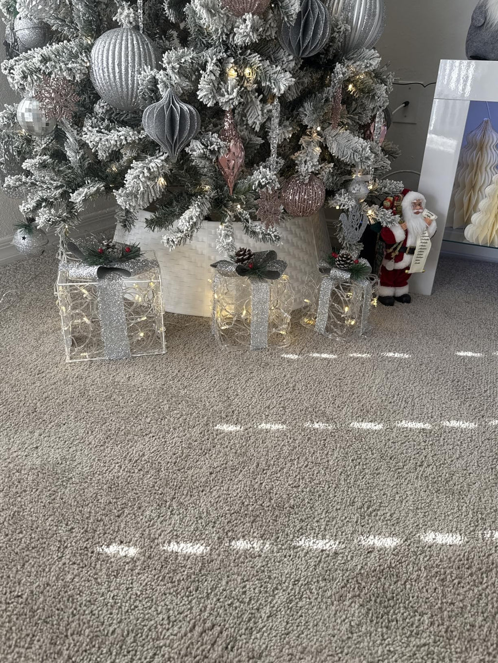 3 set Christmas Lighted Gift Boxes