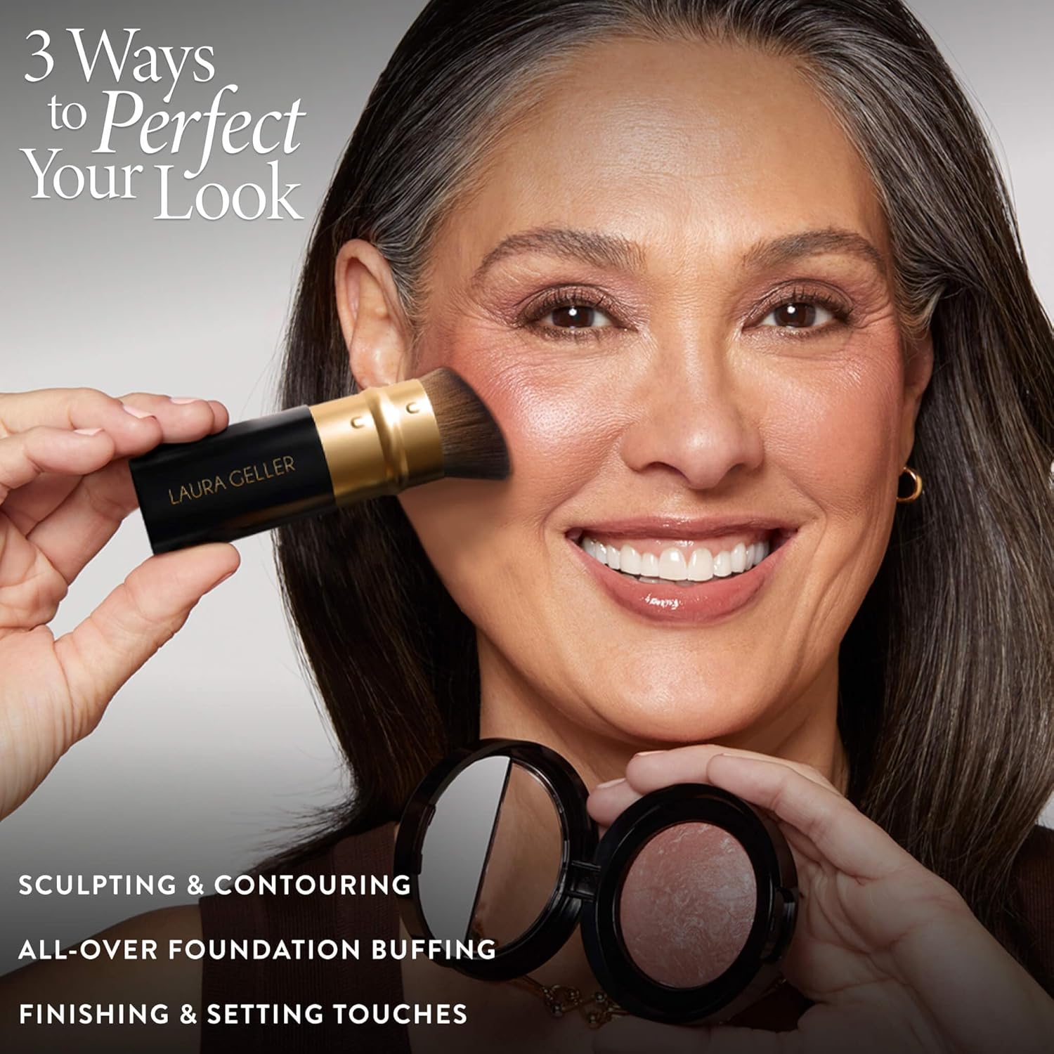 LAURA GELLER NY Professional Kabuki Makeup Brush (Retractable)