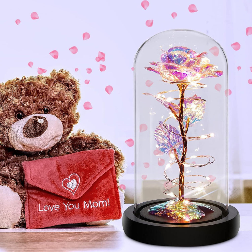 Preserved Purple Rose Glass Dome – Valentine’s & Anniversary Gift