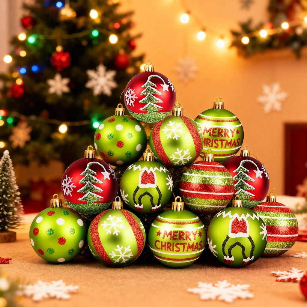 18pcs Christmas Balls Ornament