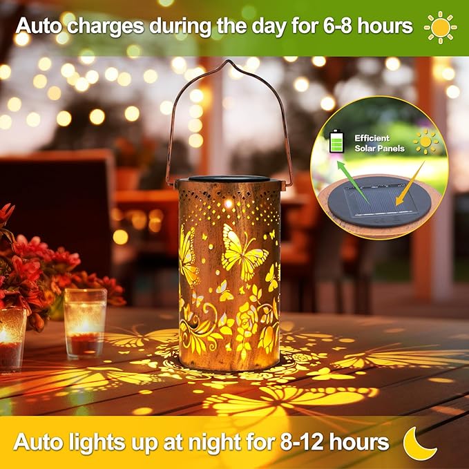 Christmas Gifts for Women Butterfly Solar Lanterns