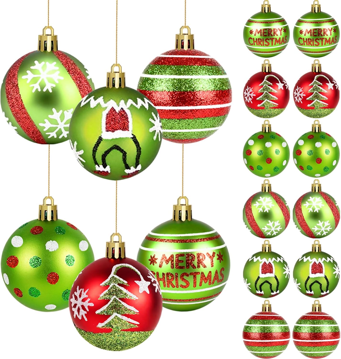 18pcs Christmas Balls Ornament