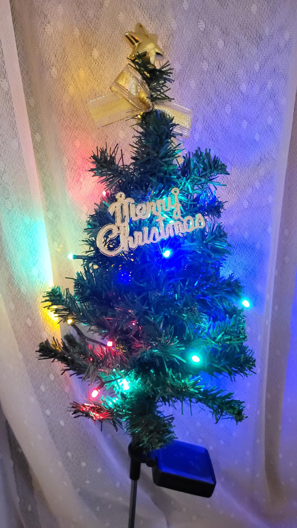 Mini Tabletop Christmas Tree 20" – DIY Xmas Artificial Tree with LED Lights & Ornaments | Home, Office & Party Decoratio