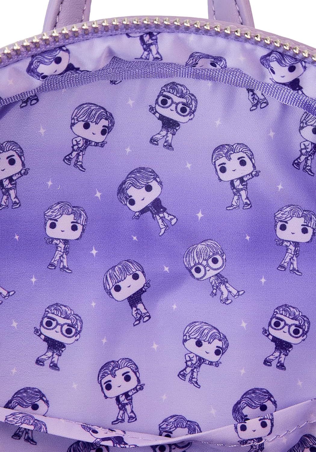 Shine Like ARMY! Loungefly BTS Iridescent Purple Mini Backpack